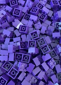 LEGO Dark Purple 2x2 Brick (3003) - 100 New Pieces - Building Bricks