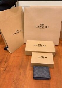 NEW Coach Gift Brown Box Black Logo HOLIDAY PACKING