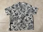 Disney and Tommy Bahama Haunted Mansion Button Down Camp Shirt Mens XL