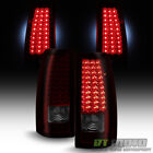 Red Smoke 1999-2002 Chevy Silverado 1500 2500 3500 LED Tail Lights Brake Lamps (For: 2000 Chevrolet Silverado 1500)