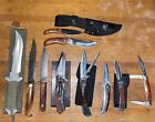 Lot Of 10 Knives Fixed And Folders/ New And Used — Winchester And Unknown