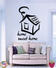 Wall Stickers Vinyl Decal Quote Message Home Sweet Home (z1738)