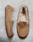 UGG Ansley Suede Fur Lined Slippers Women's Size 10 Chestnut