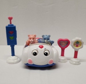 2002 Care Bears Care-a-lot Cloud Car Playset - Complete with Figures