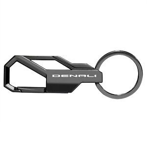 GMC Denali Black Carabiner-style Snap Hook Metal Key Chain
