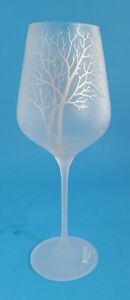 BELVEDERE VODKA SATIN FROSTED COLD-ACTIVATED SPRITZ WATER WINE GOBLET GLASS
