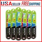 Reach Crystal Clean Toothbrush FIRM x 6 Pack with Free Travel Cap Firm Bristles
