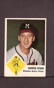 1963 Fleer Warren Spahn HOF Braves