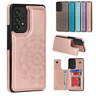For Samsung Galaxy A73 A51 A33 A21 A15 A12 10 Luxury Leather Brackets Phone Case