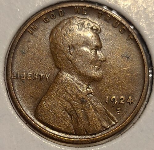 1924-S Lincoln Wheat Cent Penn ~ FINE Condition Coin as pictured #1