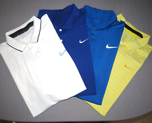 Lot of 4~ Nike Dri-Fit Short Sleeved Stretch Polo Golf Shirts Men's XXL