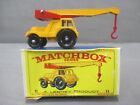 Matchbox #11 JUMBO CRANE Complete + Box Diecast Vintage Lesney 1960's