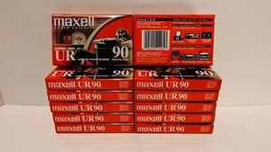 New ListingLot of 12 Maxell UR 90 Blank Audio Cassette Tapes Normal Type I BRAND NEW SEALED