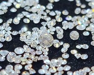 Natural Small Round Diamond, Color H-J, Clarity SI1 - I1, Sizes .8 - 4 mm, Melee