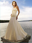 WEDDING GOWN IVORY SIZE 10-12 BALLGOWN PRINCESS FAIRYTALE STYLE #8604 PLEAT BACK