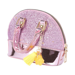 Sequins Crossbody Bag Fashion Shoulder Bag Storage Bag for Kids Girls Pink