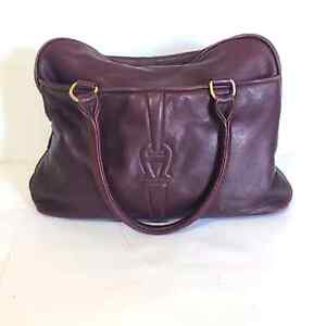 Vintage Etienne Aigner handbag oxblood red leather super soft