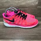 Nike Nike Free 5.0 Pink Womens US Size 8.5 EUR 40 642199-603 Running Shoes
