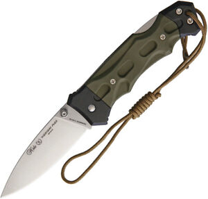 Nieto Warfare Plus Lockback Green Forprene Folding Stainless Pocket Knife 031P