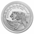 2022 Cave Lion Giants of the Ice Age 1 oz .999 Silver coin Ghana limited 15,000
