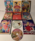 CHILDRENS DVD LOT 10 MIXED Princess Barbie Aladdin Pixar Short Films Fox &Hound