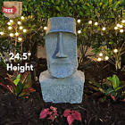 New ListingLarge Faux Stone Easter Island Moai Head Monolith Statue Garden Tiki Bar Decor