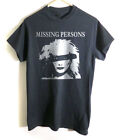 Vtg Missing Persons Band World Tour Cotton Black Full Size Unisex Shirt