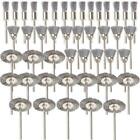US 45X Wire Wheel Brushes Set Stainless Steel Die Drinder For Dremel Rotary Tool