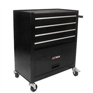 4-Drawer Rolling Tool Cart Multifunctional Storage Organizer Cabinet w/Wheels US
