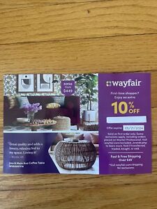 Wayfair 10% OFF FIRST ORDER Coupon Exp 5/21/2024