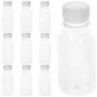 10Pcs 100ml Clear Portable Juice Bottles for Outdoor Drinking