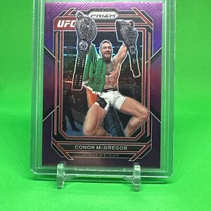 Conor McGregor #125 Prizm 87/149 2023 Panini Prizm UFC Double Champ 131Purple