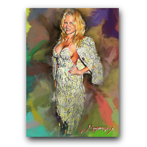 Pamela Anderson #92 Art Card Limited 32/50 Edward Vela Signed (Movies Actress)
