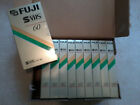 Case of 10 S-VHS New Fuji N-60 SVHS Pro Japan Vintage Videocassette NOS