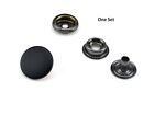 15 Sets 15mm Matt Black Heavy duty Poppers Snap Fastener Sewing Leather Button