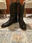 Nocona Boots 12d Smooth Quill Ostrich Black Roper N13723