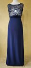 COLLECTION 8 £295 navy  PHASE EIGHT teardrop maxi dress 18 evening party blue