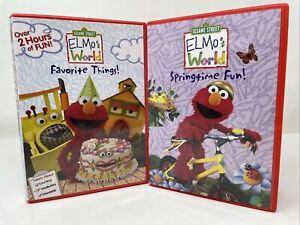 Sesame Street DVD lot of 2 Elmo’s World-springtime/Favorite Things