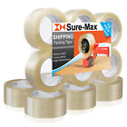 12 Rolls Carton Sealing Clear Packing Tape Box Shipping - 1.8 mil 2