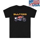 Bultaco Montjuic Logo Men's Black T-shirt Size S to 5XL