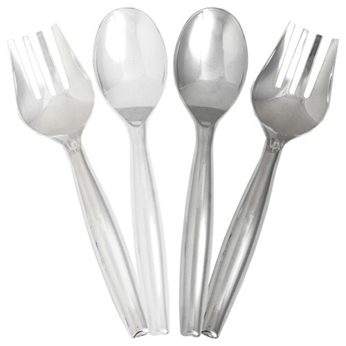 Serving Large Utensils Disposable Plastic Heavy Duty Serving Spoons or Forks