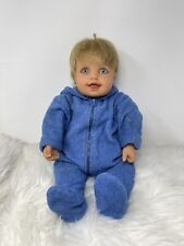 MyTwinn Baby Original Sculpture Sandra Bilotto Blonde Hair Purple Eyes Doll 1999