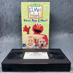 123 Sesame Street Elmo’s World Babies Dogs And More VHS 2000 Classic Cartoon