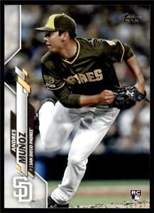 2020 Topps Series 1 Base #56 Andres Munoz - San Diego Padres RC
