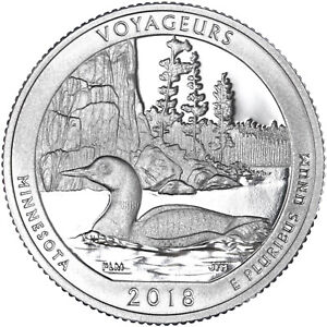 2018 S Voyageurs National Park Quarter ATB Gem Proof DCam CN-Clad See Pics W421