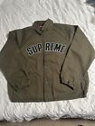Supreme Arc Denim Coaches Jacket Olive Size Large SS24 NEW IN HAND