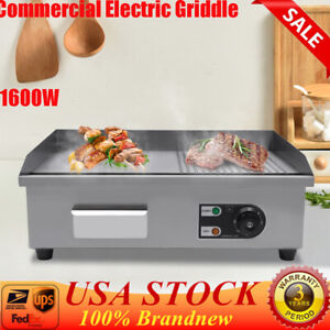 22 in/29 in Commercial Electric Griddle Countertop Flat Top Griddle Grill