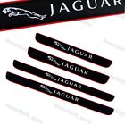4PCS Black Rubber Car Door Scuff Sill Cover Panel Step Protector For Jaguar (For: 2017 Jaguar XE)