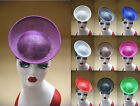 Womens Round Saucer Sinamay Percher Hat fascinator Millinery Body Base B063