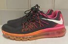 Nike Shoes Womens Size 7.5 Charcoal Pink Pow Orange Air Max  Sneakers 698903